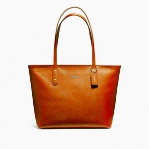 Coach Crossgrain City Zip Tote